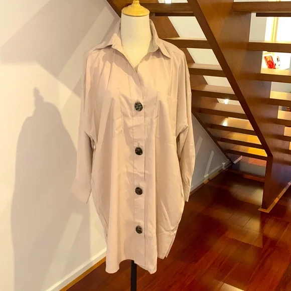 Zara Brand New Long Shirt Dress Cheaper Sale - Picture 1 of 3